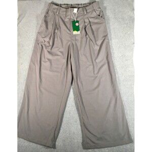 Halara Women’s XL Grey High Waist Wide Leg Flowy  Comfortable Pants NEW